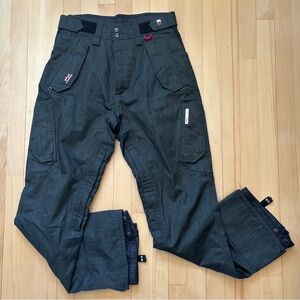 Men's Charcoal Insulated Snowboard Cargo Pants